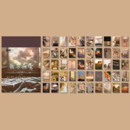 The New 400pcs/pack Lightweight Paper Vintage Craft Paper Mini Book DIY Scrapbooking Art Collage Photo Album Decor Supplies
