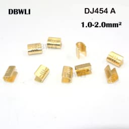 100/200/500/Pcs U-Shaped Copper Wire Crimps H62 Brass Wire Buckle Fascia Butt Terminal Quick Connect 454TABC 452 453 0.2-10mm2