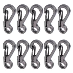 10Pcs/lot Mini Carabiner Paracord Tactical Gear Hooks Key Chain Camping EDC Survival Climbing SF Spring Backpack Clasps Keychain