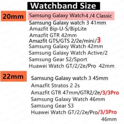 20mm 22mm watch Band for Samsung Galaxy Watch 3/4/46mm/42mm/active 2/Gear s3 Frontier/S2/Sport silicone bracelet Galaxy 5/5 pro