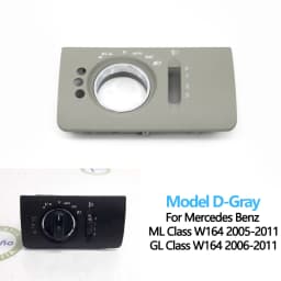 LHD Car Interior Front Left Headlight Switch Trim Cover Replacement For Mercedes Benz W164 X164 ML GL 300 350 450 500 2005-2011