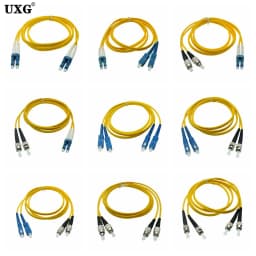 Double SC LC ST FC UPC To LC UPC Simplex 3.0mm PVC Single Mode Fiber Patch Cable Fiber Optic Patch Cord Cable 1m 2m 3m 5m10m 50m
