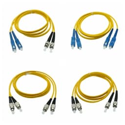 Double SC LC ST FC UPC To LC UPC Simplex 3.0mm PVC Single Mode Fiber Patch Cable Fiber Optic Patch Cord Cable 1m 2m 3m 5m10m 50m