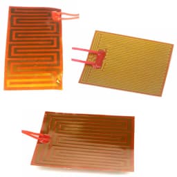 Any Sizes Custom 12V/24V DC Flexiable Eeletric Polyimide Film Heater Heating Element for Electrical Wires Oil Tank 3D Print