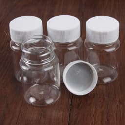 10PCS 15ml/20ml/30ml/100ml Plastic PET Clear Empty Seal Bottles Solid Powder Medicine Pill Vial Container Reagent Packing Bottle