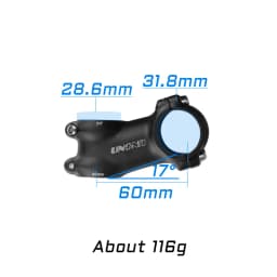 Kalloy Bike Stem MTB Power Bike Table Bicycle Handlebar Stem 7 17 35 Degree Takeaway 31.8mm 60-130mm Mountain Road Bicycl Parts
