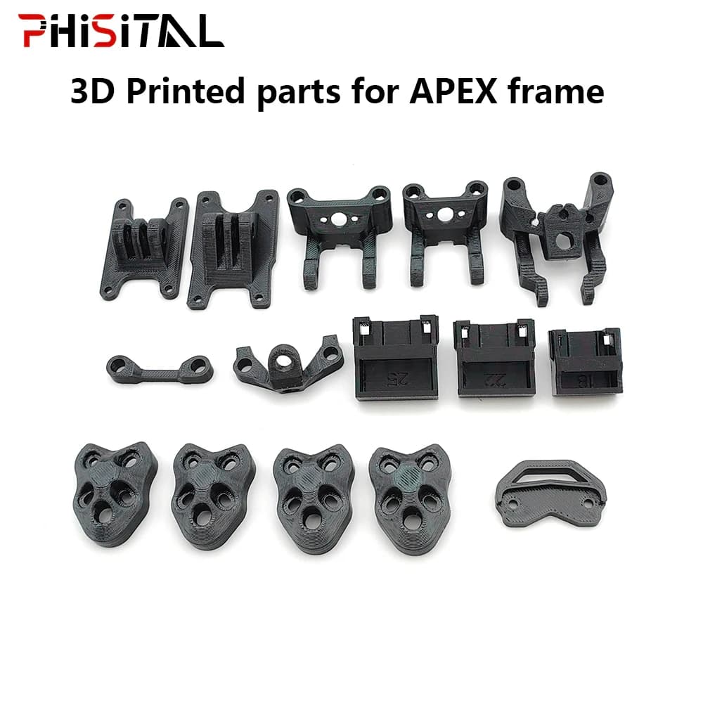 FPV Drone 3D Printed Printing Accessories Antenna/Camera Mount Arm Protective Seat TPU Parts for APEX HD DC 5-9 inch RC Frame