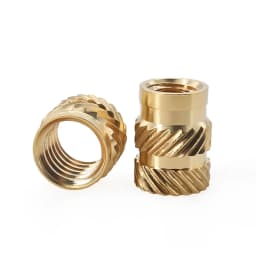 Heat Brass Insert Nut M1 M1.4 M1.6 M2 M2.5 M3 M4 M5 M6 M8 Knurled Thread Nutsert Hot Melt Injection Molding Embed 3d Printer Nut