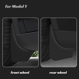 Car Wheel Mud Flaps For Tesla Model Y Juniper 2026-2020 Launch Splash Guards Mudflaps Front Rear Fender TPE Mudguards Protector