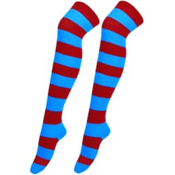 New Cosplay Women Over Knee Long Stripe Printed Thigh High Cotton Socks 27 Colors Sweet Cute Plus Size Overknee Socks Stocking