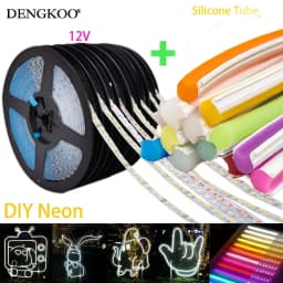 DC12V 1m-20m DIY Neon Separate Silicone Neon Strip 6mm 8mm 12mm S Bendable Newly Flexible Led Tape LED Neon Sign Waterproof IP67