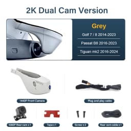 4K Plug and Play Dash Cam Car DVR Camera For Volkswagen VW Passat B8,Tiguan MK2,CC,Golf,Multivan T6,Touran, For Skoda Octavia