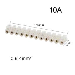Electrical Screw Terminal Block Dual Row Strip Fixed Wiring Board Wire Connectors 600V 15A Box Connecter Cable Contacts 3/4/5/8p