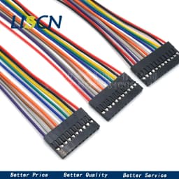 10PCS 2.54 2.54MM Wire Dupont Line female to female 1P2 3 4 5 6 7 8 9 10 12 Pin Dupont cable connector JUMPER CABLE WIRE FOR PCB