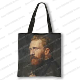 Oil Painting Blossoming Almond Tree / Starry Night Tote Bag Van Gogh Sunflower Women Handbag Canvas Shoulder Shopping Bags