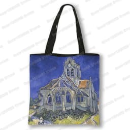 Oil Painting Blossoming Almond Tree / Starry Night Tote Bag Van Gogh Sunflower Women Handbag Canvas Shoulder Shopping Bags
