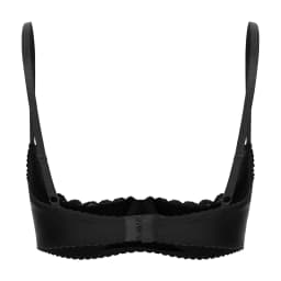 Sexy Lace Bra Women's Lingerie Underwire Half Cup Push Up Brassiere Hot Bra Underwear Bare Exposed Breast Underwire Brassiere