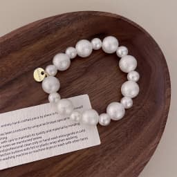 Exquisite Pearl Beaded Hair Ties Bracelet Sweet Ponytail Braid Hair Rope for Women Girl Fashion Headwear Hair Accessories Gift