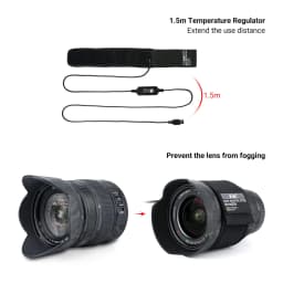 Adjustable DSLR Camera Lens Dew Heater Strip USB Lens Warmer Heater Photography Photo Shooting Temperature Control Dew Heater