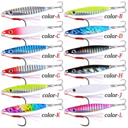 New 7g 12g 17g 22g 30g 40g Metal Cast Jig Spoon Shore Casting Jigging Fish Sea Bass Fishing Lure Artificial Bait Winter Tackle