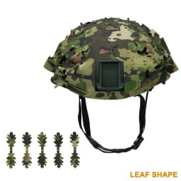 3D Camo Laser Cut Leaf Shape Airsoft Helmet Cover Mesh Helmet Cloth Paintball Paratrooper Hunting Airsoft Helmet Accessories