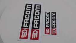 Kit of 2 For FACOM Stickers Printed On High Quality Vinyl For Car, Motorcycle or Various Surfaces decorative decal sticker