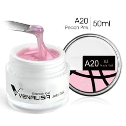 VENALISA Jelly Gel 50ml Pink Nude Collection Not Burning Hard Gel Soak Off UV LED Soft Extension Builder Nail Gel Nail Manicure