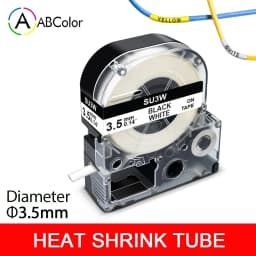 Compatible SU5S SU5Y SU11S SU11Y 9/18mm Heat Shrink Tubes For Epson/King Jim LA-4WBA5 LA-4YBA5 for Epson LW-300 LW-400 500 700