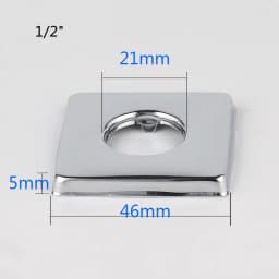 2PCS 1/2"3/4"Faucet Decorative Cover Stainless Steel Water Pipe Connector Heighten Valve Panel Shower Kitchen Faucet Accessories