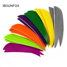 100Pcs 3 Inch Archery Feathers Fletching Right/Left Wings Natural Turkey Vanes Arrow Fletches Feather DIY Hunting Accessories