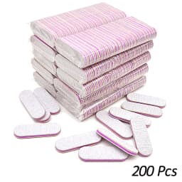 50/100/200 Pcs Strong Sandpaper Mini Professional Nail Files UV Gel Polish Remover Manicure Files Grey Sanding 100/180 DIY Tools