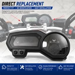 For 2006 - 2014 Yamaha FZ1 FZ1N FZ1S FZ6 FZ6N FZ6S Motorcycle Meter Box Speedometer Odometer Tachometer Cover 2010 2011 2012