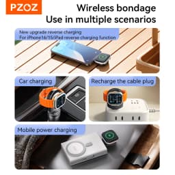 PZOZ Portable Wireless Charger For Apple Watch Series 11 10 9 8 7 6 5 SE Ultra 2 3 iWatch USB Type C Charger Magnetic Charging