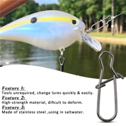 95Pcs/box Nice Fast Duo Lock fishing snaps and clips Kit Fishing hooks Lures Connector Swivels Snap Fishing Tackle 26lb-77lb