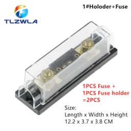 2PCS ANL Fuse 60 80 100 120 275 300 400 450A 500 AMP ANS Fuse Holder Bolt-on Fuse Automotive Fuse Holders Fusible Link With Fuse