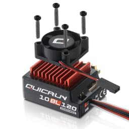Hobbywing 10BL120 120A ESC w/Rocket Supersonic 540 4.5T 10.5T 13.5T Motor Sensored Brushless Combo for Modified 1/10 RC Car