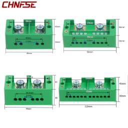 Single phase 2-in 4 / 6 / 8 / 12 outgoing terminal box household distribution box junction box terminal block 220 V
