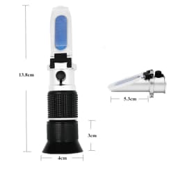 ATC Handheld Refractometer 0‑90% Brix Optical Sugar Detector Fruit Sauce Concentration Measuring Tool With Box