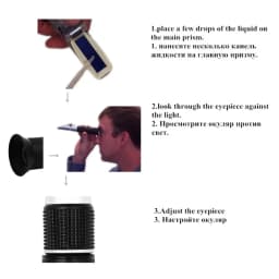 ATC Handheld Refractometer 0‑90% Brix Optical Sugar Detector Fruit Sauce Concentration Measuring Tool With Box