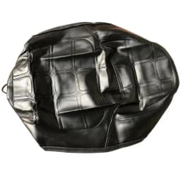 For Honda CM125 1 Set Leather Black Motorcycle Seat Cushion Pad With Strap Waterproof Dustproof Motorbike Seat Cover