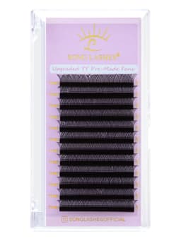 SONG LASHES New Premade Fans YY Shape Black Brown Eyelash Extension Two Tips C/D Curl High Quality Fans