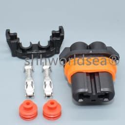 shhworldsea 2sets 2pin waterproof 9006 H11 9005 HB3 HB4 Headlight Fog Light Connector Plug Cable Socket Connector Repair Kit