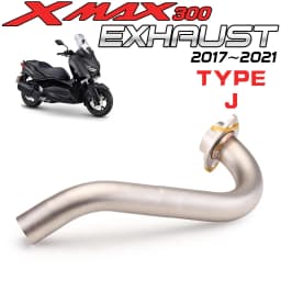 For X MAX 300 XMAX300 XMAX 250 XMAX250 2017 2018 2019 2020 2021 Middle Link Pipe full system Fit All 51mm Exhaust Muffler