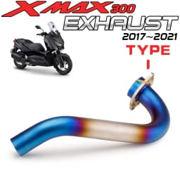 For X MAX 300 XMAX300 XMAX 250 XMAX250 2017 2018 2019 2020 2021 Middle Link Pipe full system Fit All 51mm Exhaust Muffler