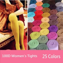 100D Woman Tights Colorful Anti-hook Tear Resistant Super Elastic Pantyhose Sexy Female Hosiery Spring Autumn winter Plus size