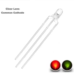 100 Pcs 3mm Led Diode Bicolor Two Color Red Green Blue Commmon Anode Cathode 2V 3V 20mA F3 Light Emitting Lamp Blub For DIY PCB