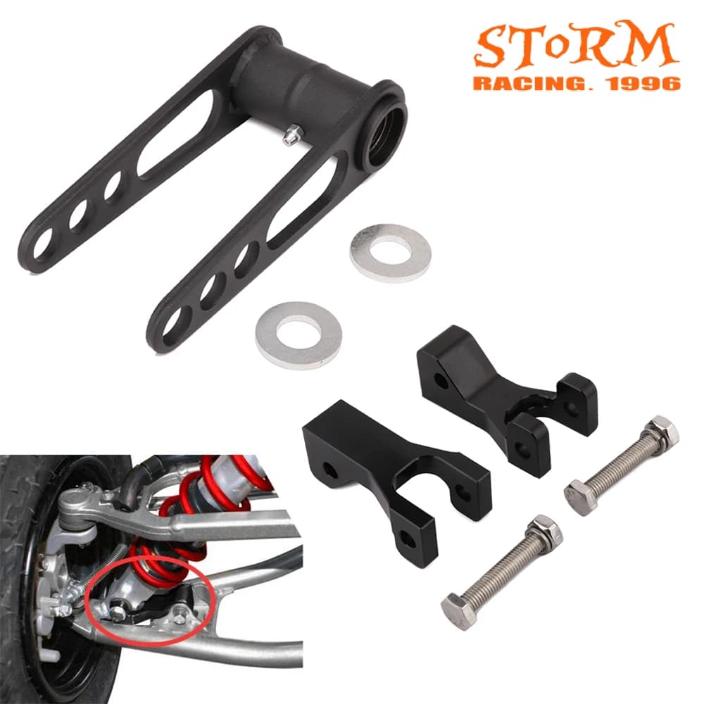 Motorcycle Front Rear Lowering 3.5" Adapter Kit Adjustable For Z400 LTZ400 KFX400 KFX450R DVX400 Z LTZ KFX DVX 400 KFX 450R