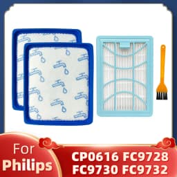 Fit For Philips PowerPro Expert CP0616 FC9728 FC9730 FC9731 FC9732 FC9733 FC9734 FC9735 Washable Inlet Filter and Exhaust Filter