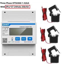 CHINT DDSU666 DTSU666 Multifunction Power Meter Programable V,A,W,KWH,VAR, MODBUS RS485 Electric Energy Meter Solar PV inverter