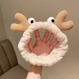 cute carrot Plush face wash hair band winter warm letter rabbit ear headbands fashion bow wide edge girl hair bands headdress
